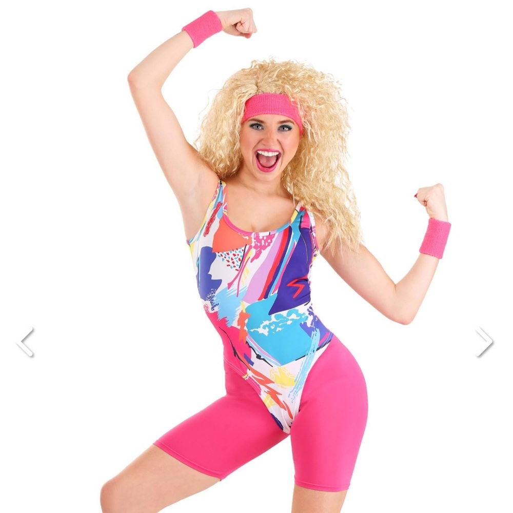 80s aerobic fitness instructor Halloween costume